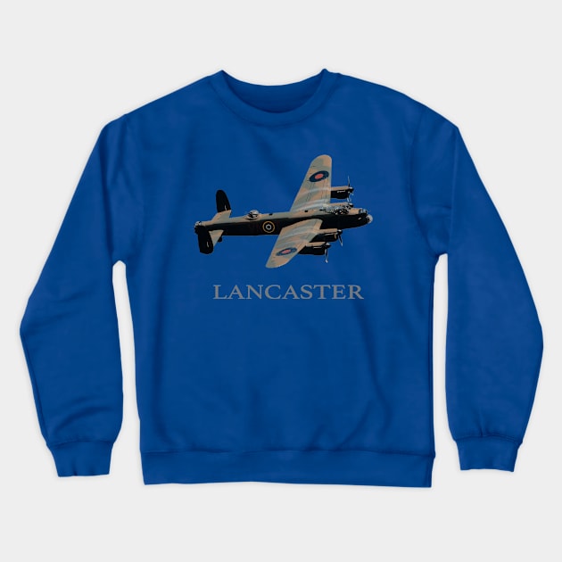 RAF Avro Lancaster Bomber WW2 Crewneck Sweatshirt by Dirty Custard Designs 